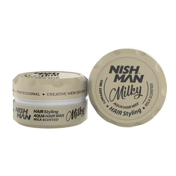 Nish Man Hair Styling Aqua Wax Milky - 150 ml