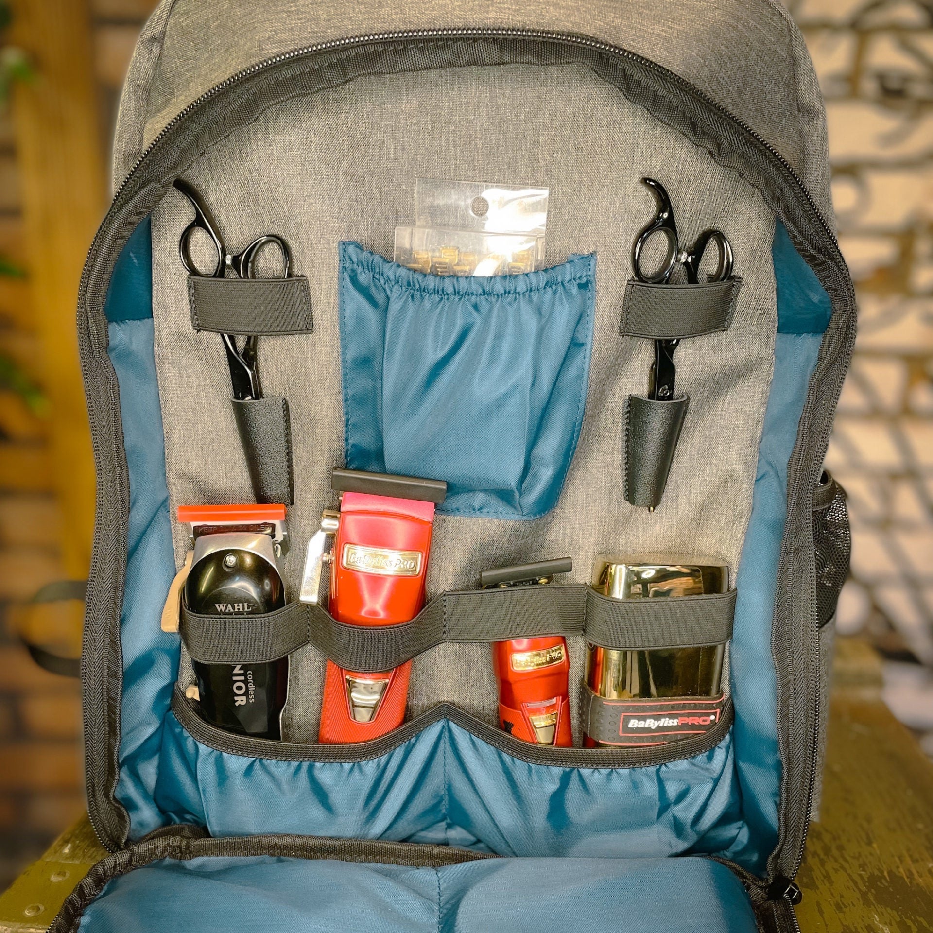 Dead Horse Barber Backpack (gray exterior-black interior)