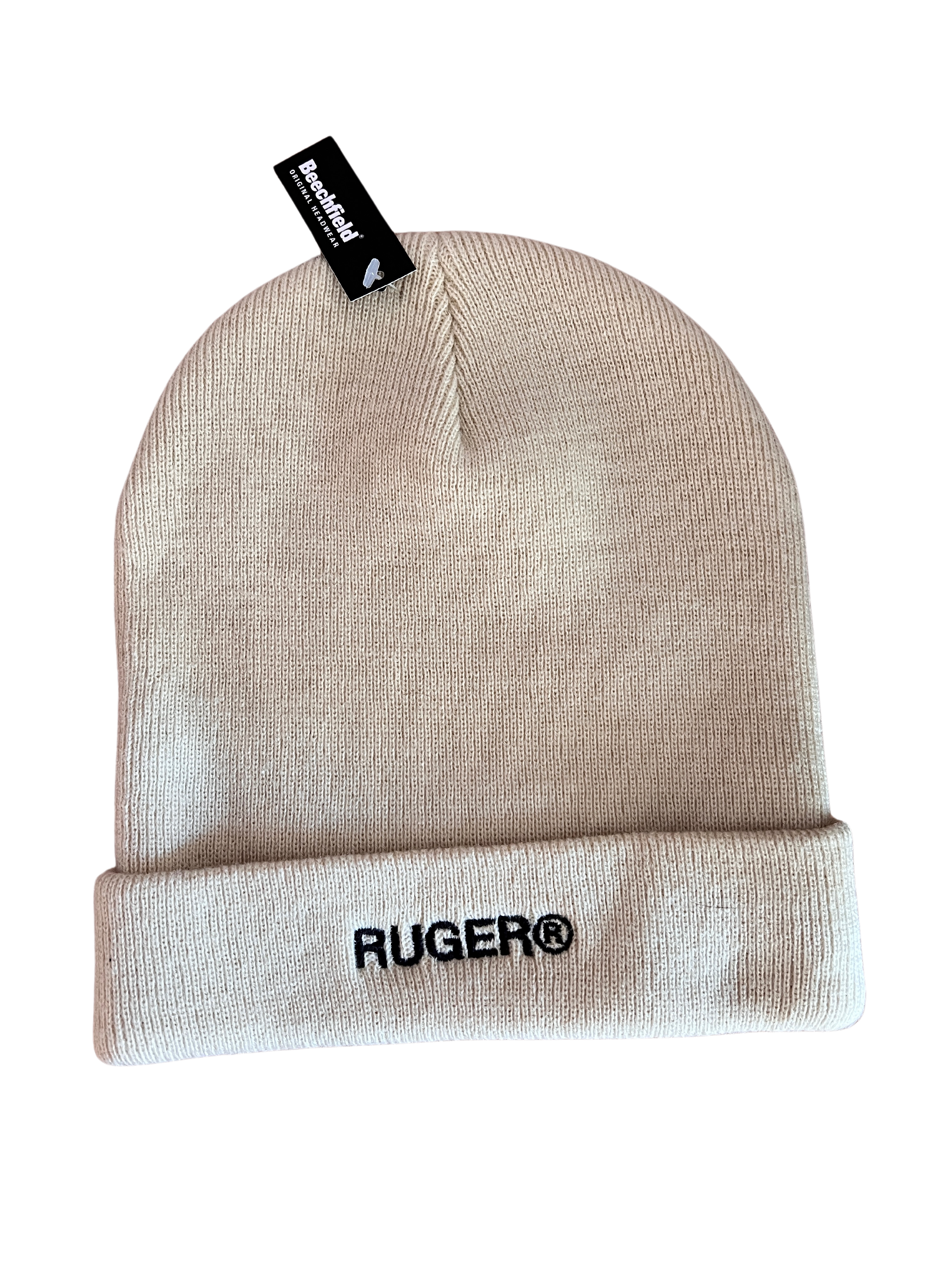 Ruger. Black & Beige Beanie - hat