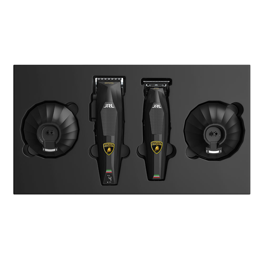 JRL x Lamborghini Diamante Szett (hajvágó & kontúrvágó), fekete limitált kiadás