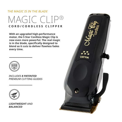 Wahl 5 Star Black Magic Clip Cordless