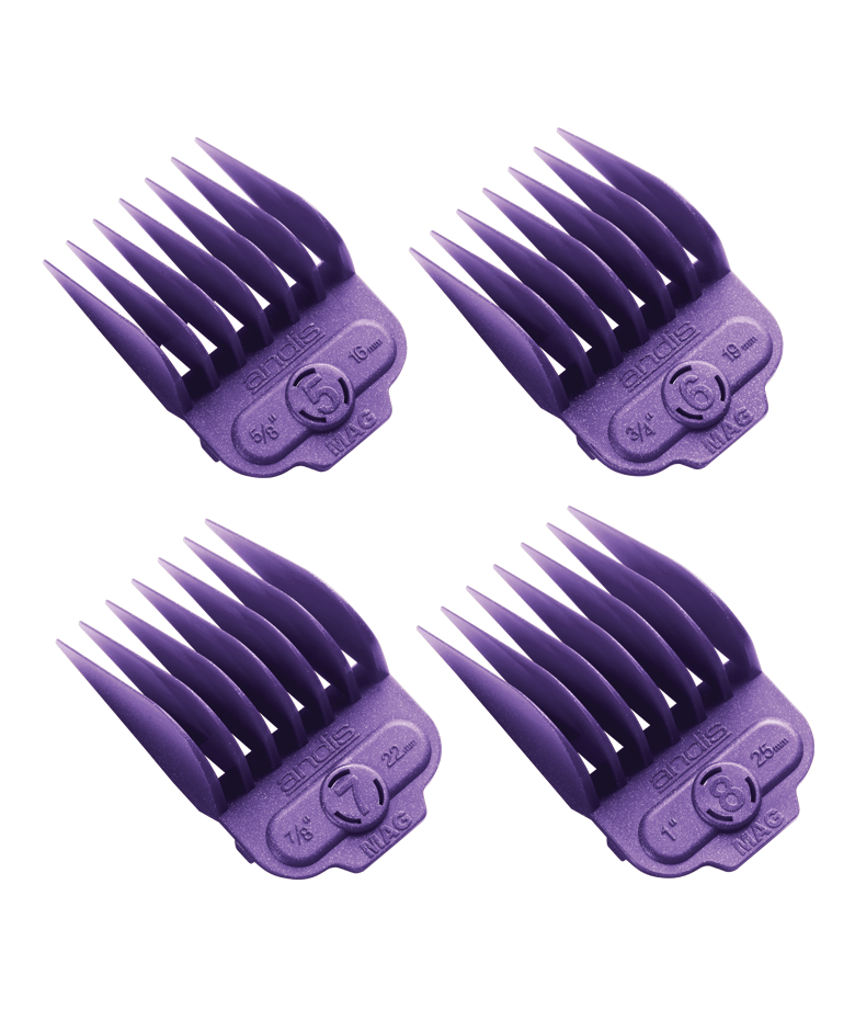 Magnetic comb set of 4 long heads