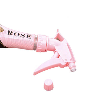 Rose champagne bottle watering can