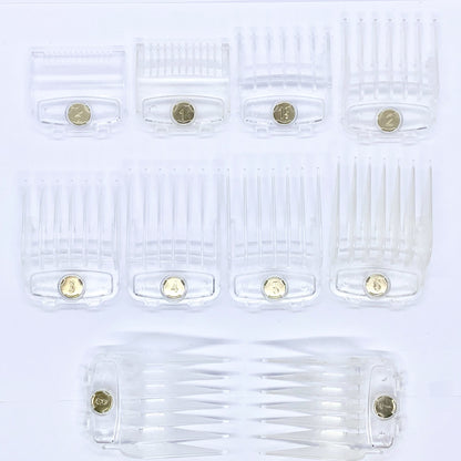 Transparent magnetic extension combs for Wahl machines / in 10 sizes