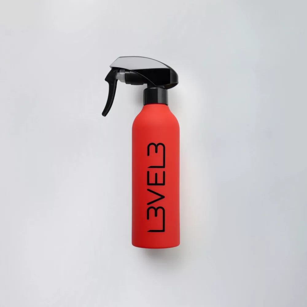 L3VEL3 - Rubberized Spray Bottle - Gumírozott Vizező (Piros)