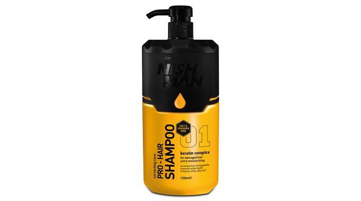 Nish Man Pro Hair Shampoo Keratin Complex 1250 ml