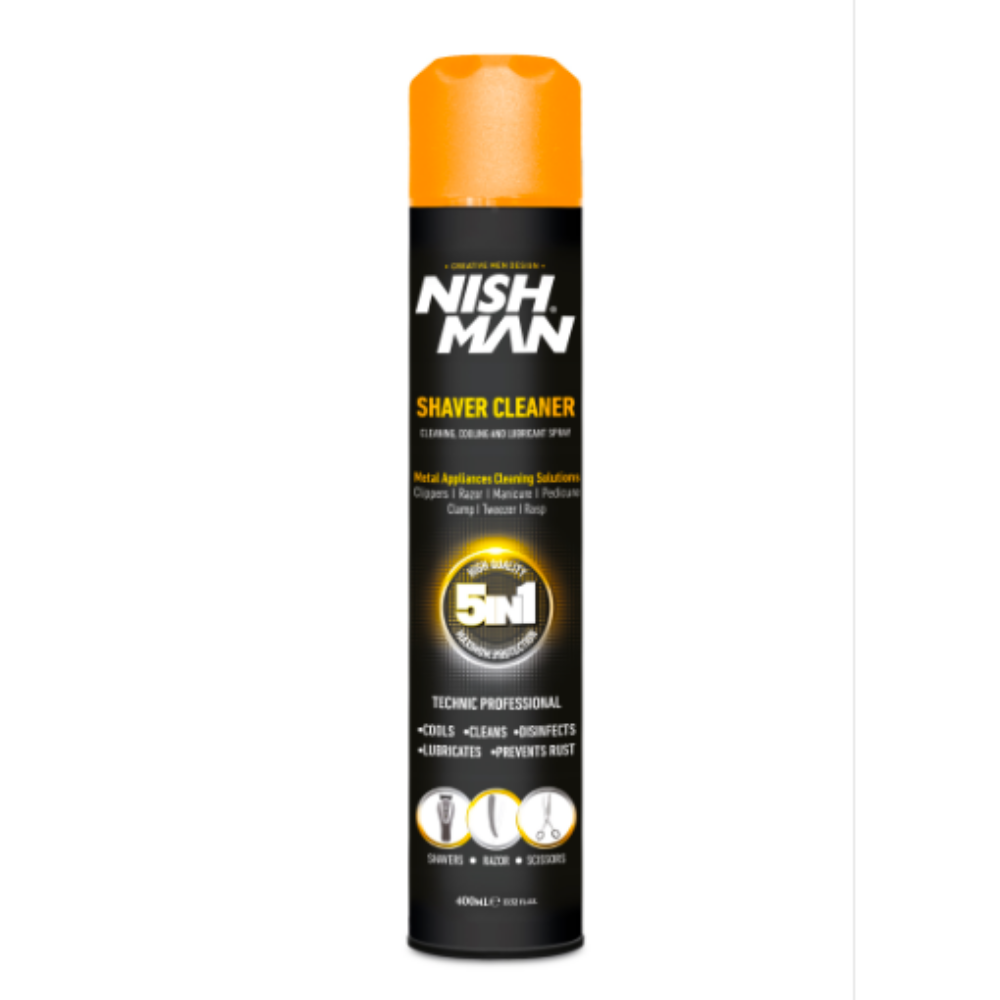 Nish Man Shaver Cleaner 5in1 Spray 400 ml