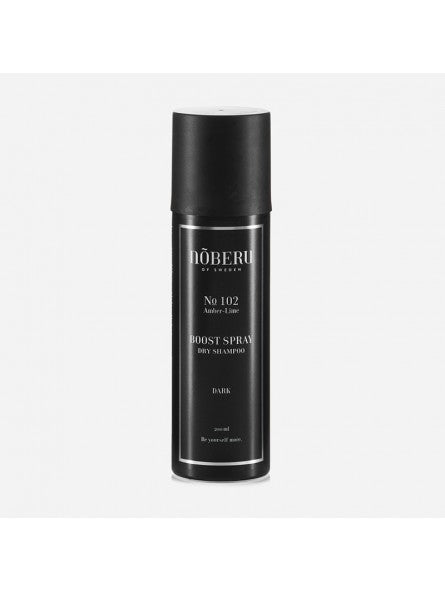 Noberu dry shampoo Boost Spray, amber lime, dark hair 