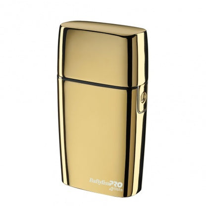 Babyliss Pro Double Foil metal razor GOLD